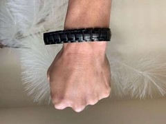 Black Magnetic Bracelet Christmas Gift Men Women Balance Energy Power Calm Joy