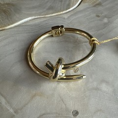 Eye Candy Los Angeles Gold Tone Knot Bracelet Cuff