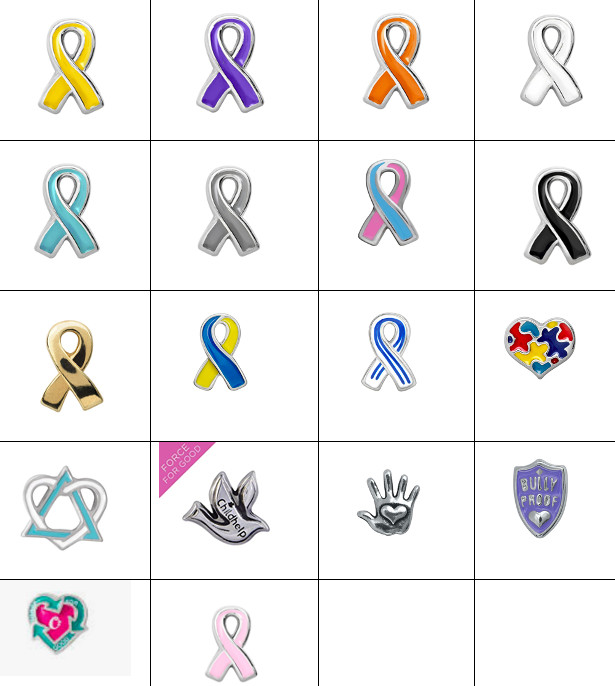 NEW Origami Owl Causes Awareness Force For Good Charms Free Shipping gallery