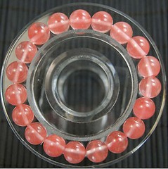 Natural 6/8/10/12mm Red Watermelon Tourmaline Gemstone Round Beads Bracelet 7.5″