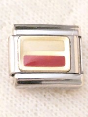 Authentic Nomination Poland Polish Flag Italian Charm 9mm Link A208