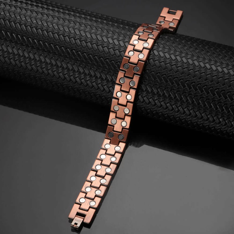 HEAVY Pure Copper Magnetic Bracelet Men Arthritis Pain Relief Balance Energy NEW gallery