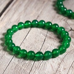 Natural Crystal Emerald 8mm Gemstone Beads Healing Reiki Women Bracelet Gifts