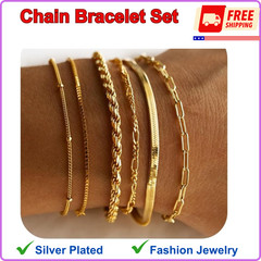 Gold Bracelets For Women, 14K Gold-Filled, Lead-Free, Nickel-Free Hypoallergenic