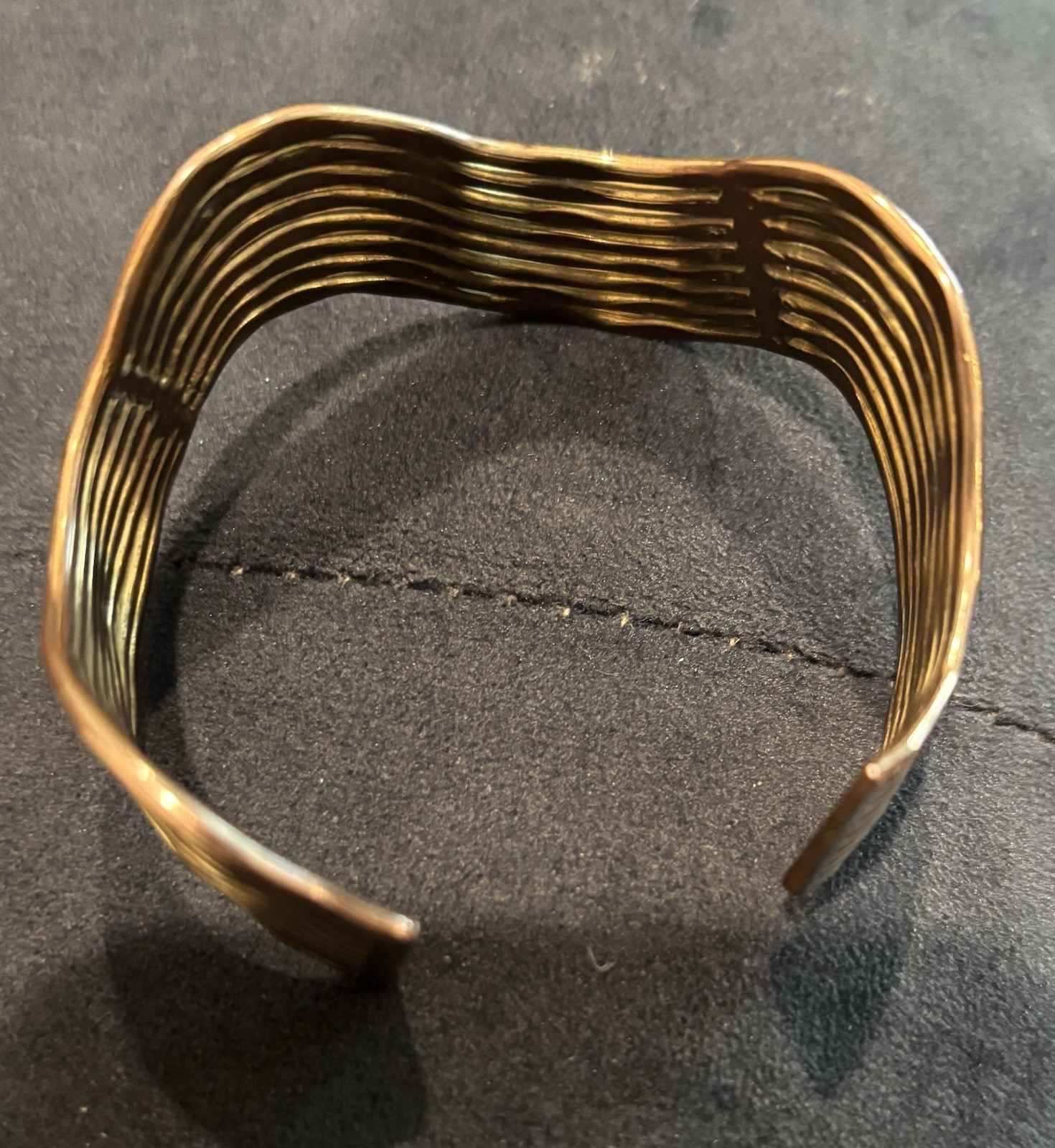 Brass wave Cuff. gallery