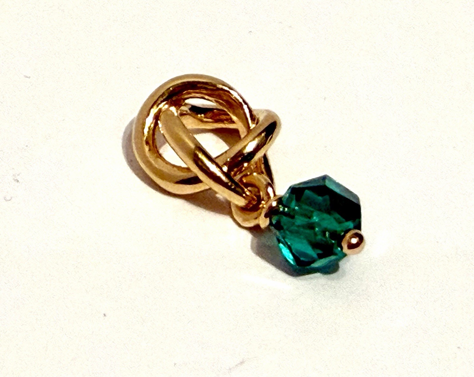 Authentic PANDORA #763462C05 Faceted Green Eternity Circle Shine Charm May gallery