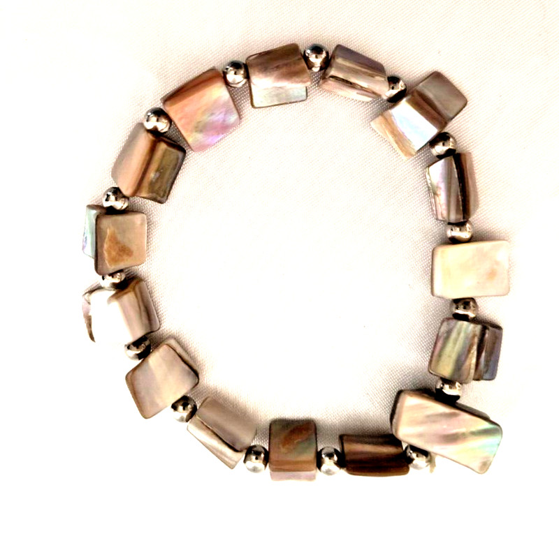Women's Stretch Elastic Bracelet Multicolor Beiges Natural Shell gallery