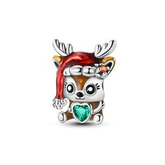 European 925 Sterling Silver Charm CZ Christmas Tree Pendant For Women Bracelet