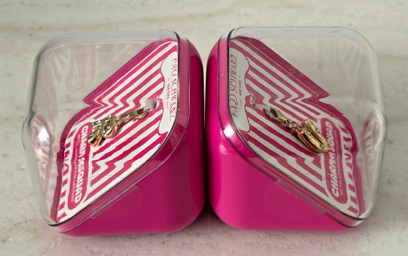 FAO Schwarz Charm Squad Metal Charm Collection Letters R & V Lot of 2 New gallery
