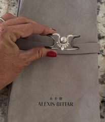 100% Authentic Alexis Bittar Pearl, Crystal & Metal Cuff Bracelet $245
