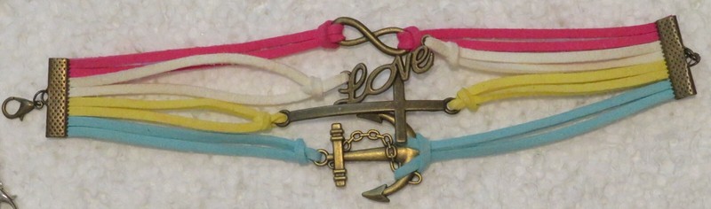 Infinity Leather Wrap Charm Bracelet Multiple Colors Metals & Charms 9" gallery