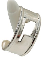 Rustic Cuff Oklahoma State Cutout Silver Tone Wide Cuff Bracelet Hammered