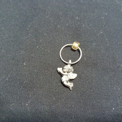 = 1 1/8” CUOID METAL SILVRT TONE CHARM