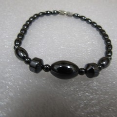 Women’s Teen’s Jewelry Black Hematite Bracelet Dashing Casual Chic