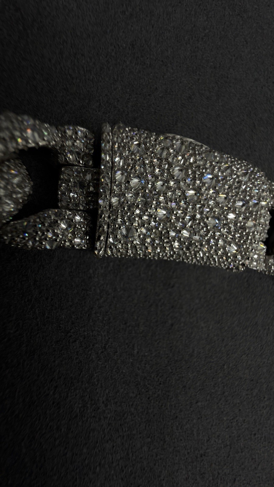 14MM Moissanite Cuban Chain VVS1 Pave Upside Down Setting S925 Silver Hot Sale gallery