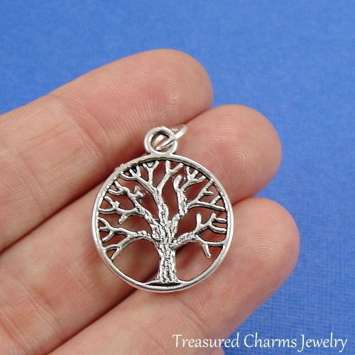 Silver TREE OF LIFE CHARM Nature Branch PENDANT gallery