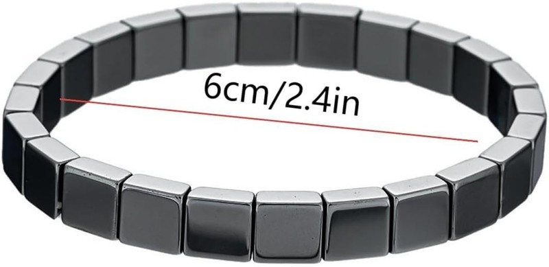Hematite Bracelet Men - Reignites Masculine Energy, Natural Hematite Stone Be... gallery