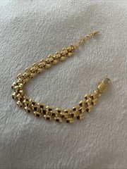 Women’s Metallic Timepiece Wide Chain Bracelet Missoma Size S