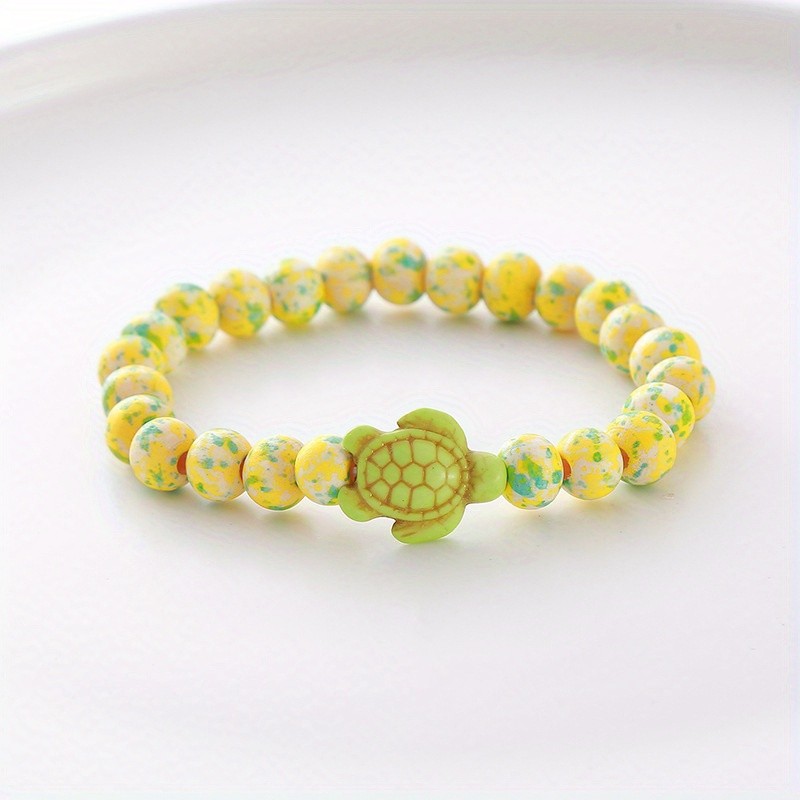 5Pcs Colorful Turtle Beaded Stretch Bracelets Ocean Animal Bangles Beach Jewelry gallery