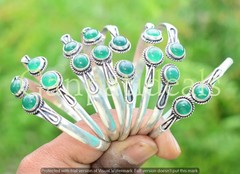 Green Onyx Gemstone Bangles 50pcs Wholesale Lots 925 Silver Plated Jewelry