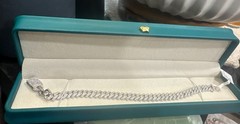 MOISSANITE Real Miami Cuban Link Bracelet Iced Solid 925 Sterling Silver 8mm 8”