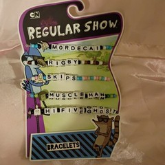 Cartoon Network Regular Show Beaded Dangle Charm Cord Bracelet Set, Multicolor