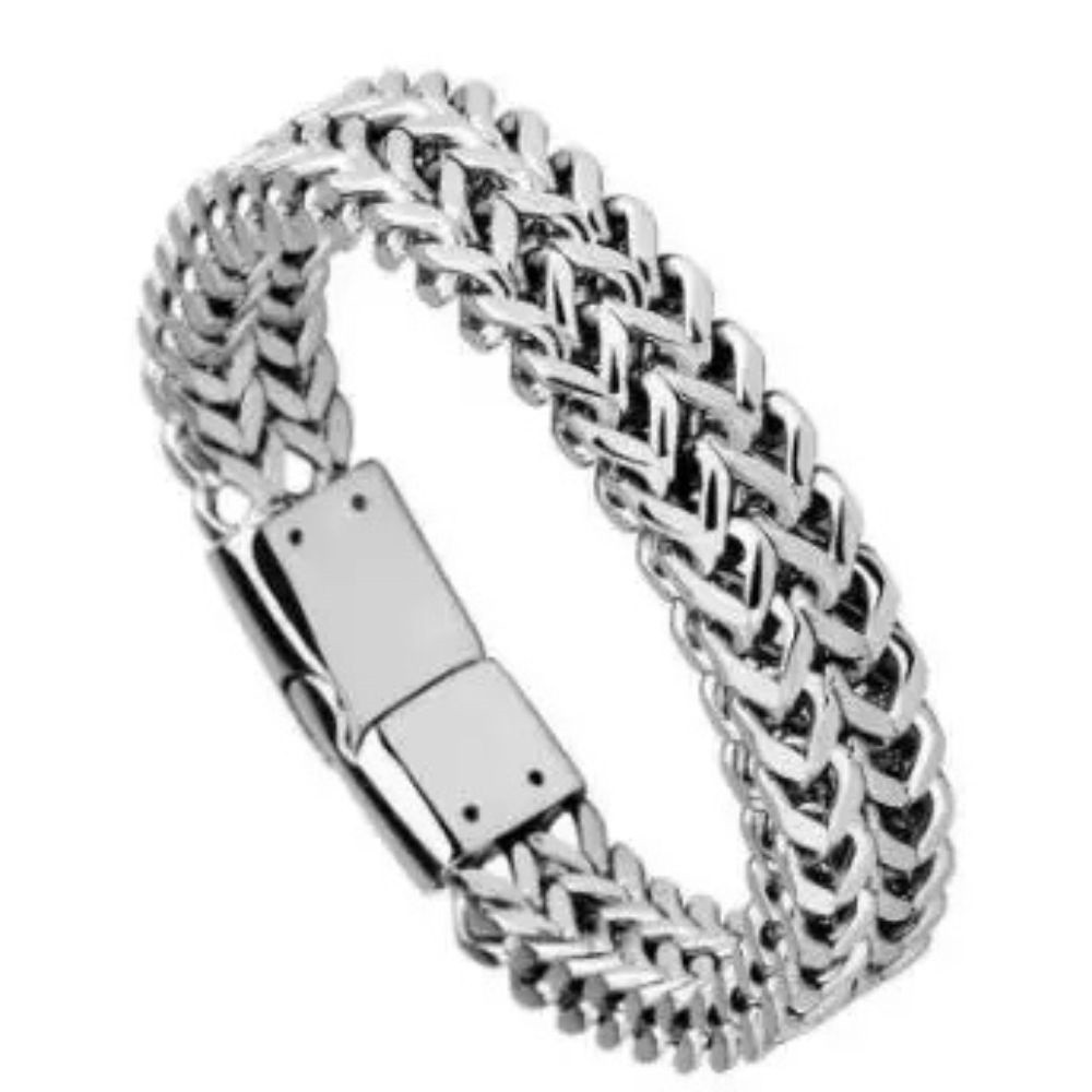 Stainless Steel Bracelet Jewelry Hidden Locks Hand Chain Men's Bangle Viking Box gallery