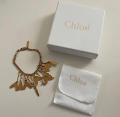 Chloe Gold Charm Bracelet / Authentic Luxury Jewelry / Excellent Condition