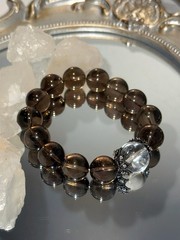 Smoky Quartz Bracelet: Natural Brown Crystals for Crystal Healing & Good Luck
