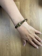 Michael Kors Buckle Bangle Bracelet Two-Tone