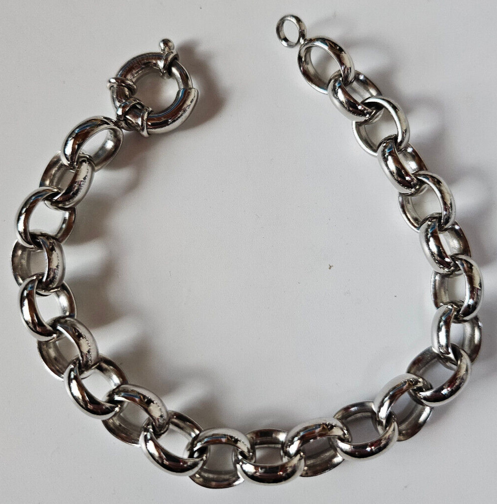 EdForce Stainless Steel Chain Link Bracelet Unisex 8.1/4" gallery
