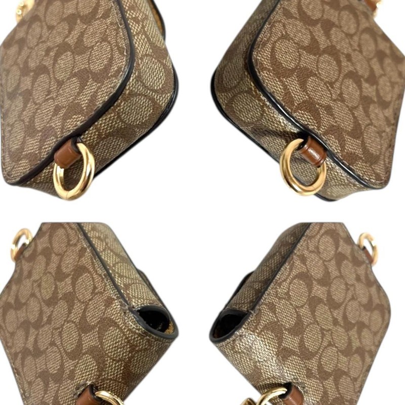 Coach Signature PVC Multi-Attachment Bag Charm Used gallery