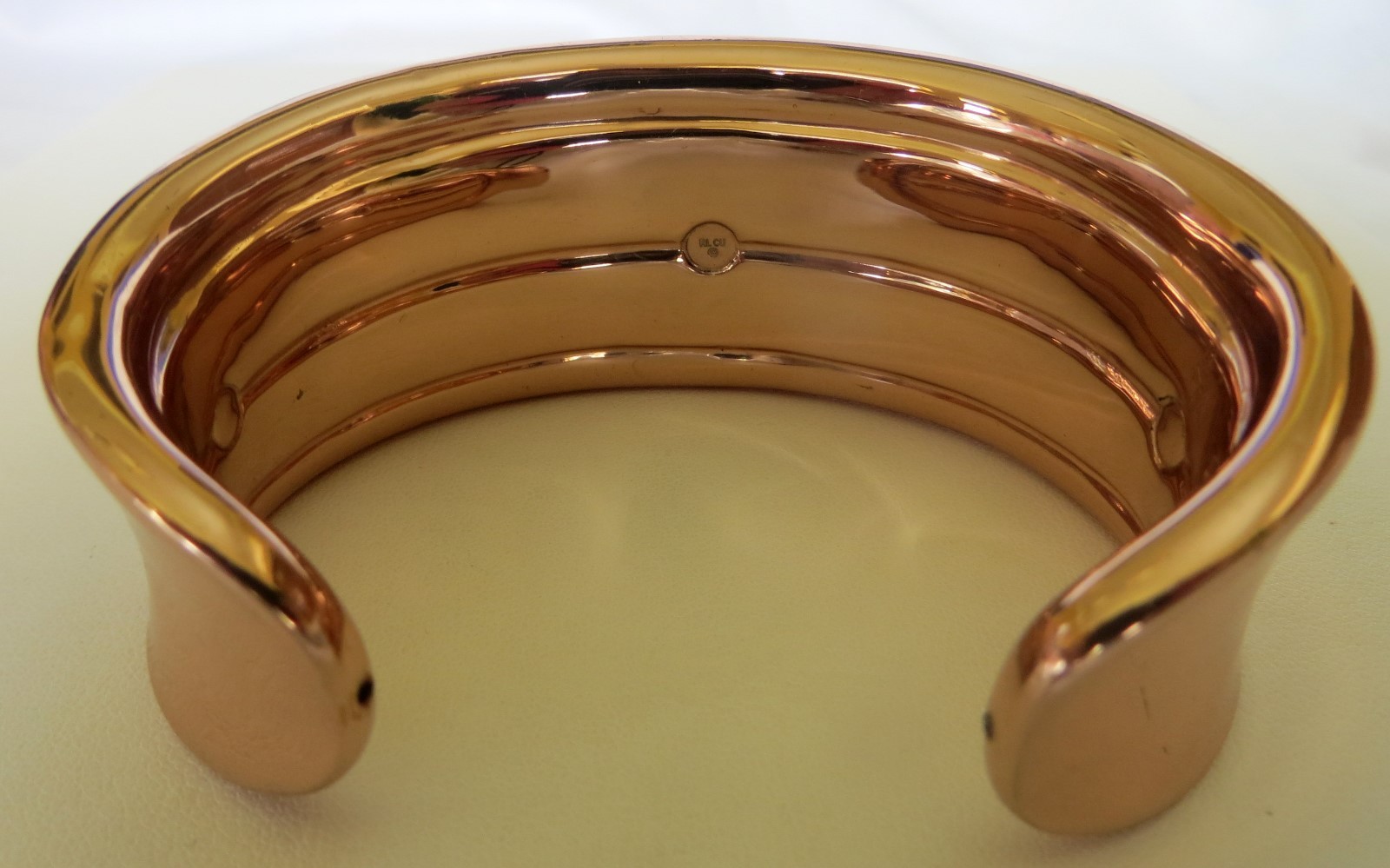 Womens RLM Bronze High Polished Open Back Cuff Bracelet gallery