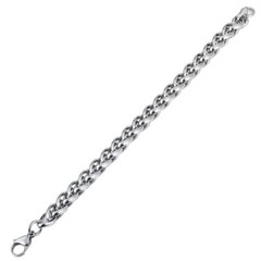 10mm Mens Stainless Steel Braided Wheat Chain Bracelet Silver Color Link 8/9/10″