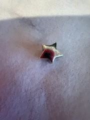Silver Star Bead Charm