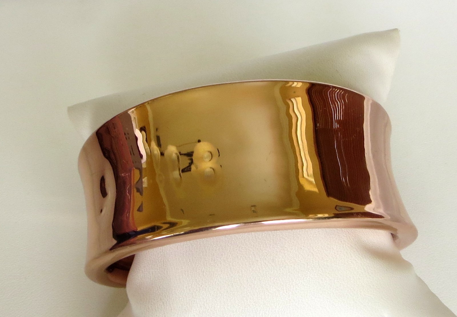 Womens RLM Bronze High Polished Open Back Cuff Bracelet gallery