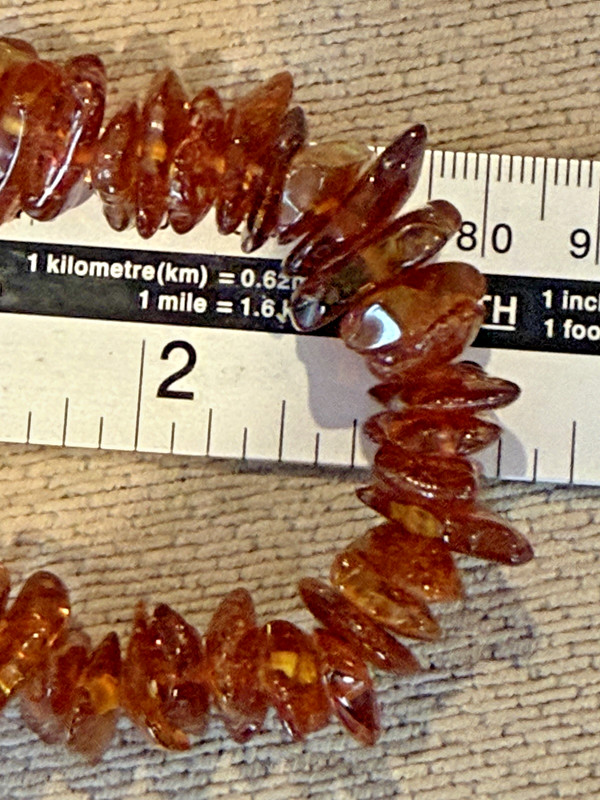 Midwest Amber Bracelet-From The Baltic Sea -19 Grams-6 Inches-Elastic Cord gallery