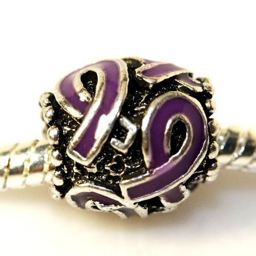 Awareness Ribbon/cancer Survivor Charm (Purple) gallery