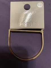 Forever 21 Screw in Shackle Horseshoe U Shape D New Gold Tone