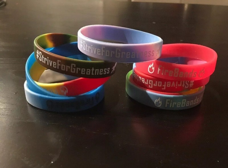 Custom Silicone Wristbands Personalize Rubber Bracelets Events Motivation gallery