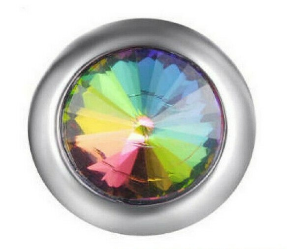 Mini Snap Jewelry Rainbow Crystal Rhinestone Stud fits 12mm Petite Ginger Charm