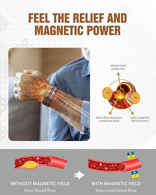 Copper Bracelet for Men, 3X Strength Magnetic Bracelets for Men gallery