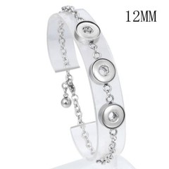 Unisex Snap Button Bracelet Adjustable Chain Bangles Fashion Bracelets 12mm 1Pc