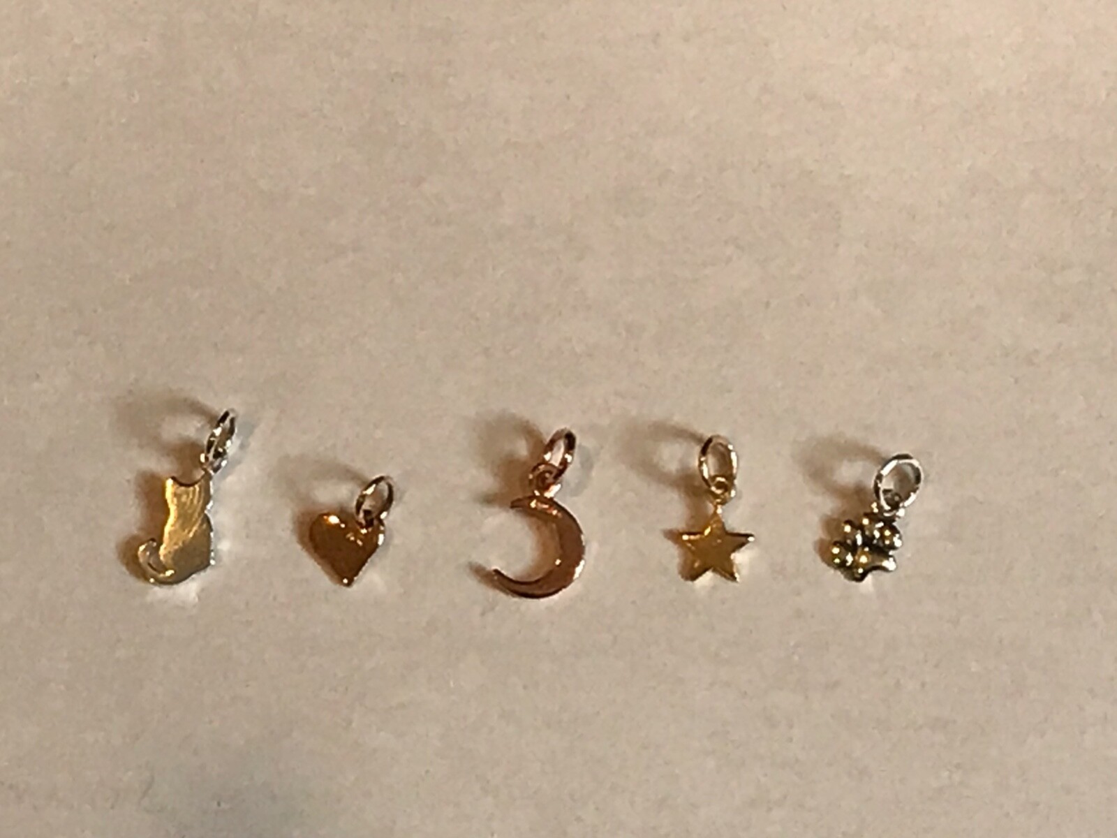 Sterling Silver, Gold Plated, Rose Gold Plated, Bronze Tiny Charms gallery