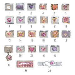 Various June Birthstone Birthmonth – Pearl or Alexandrite – 9mm Italian charms