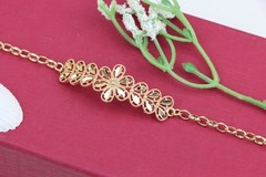 Rose Gold Bracelet, XPBL1086 Elegant Floral Design