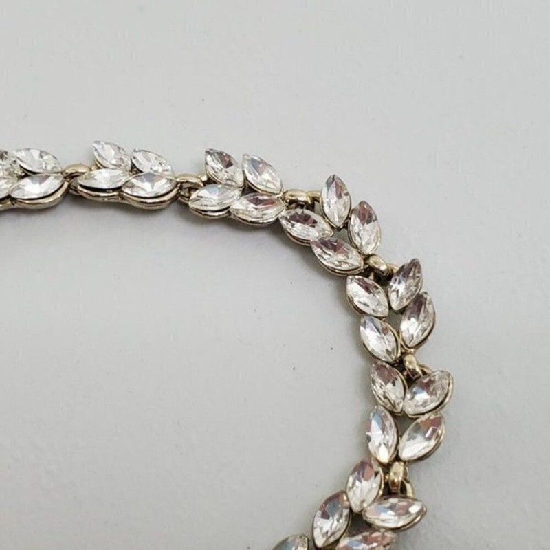 Accessorize Bracelet Rhinestone Silver‎ Tone Tear D gallery