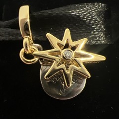 New PANDORA Engravable North Star Lab Diamond Charm