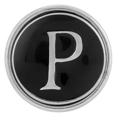Snap Jewelry Letter P Alphabet Rhinestone Halo 18-20mm Fits Ginger Charms Items