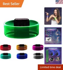 Glow-in-the-Dark LED Wristband with Color-Changing Modes for Halloween Fun